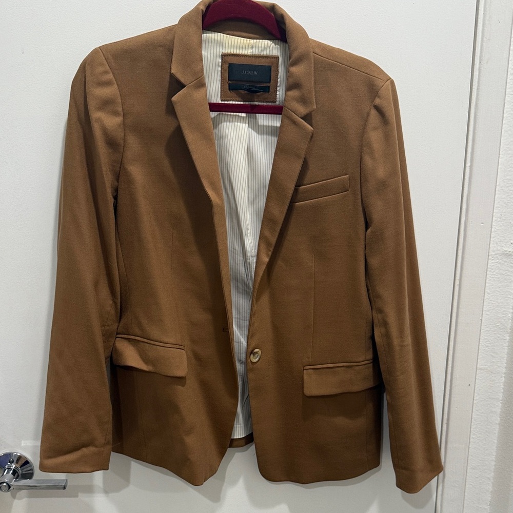 J. Crew Women's Camel Tan Single-Button Blazer